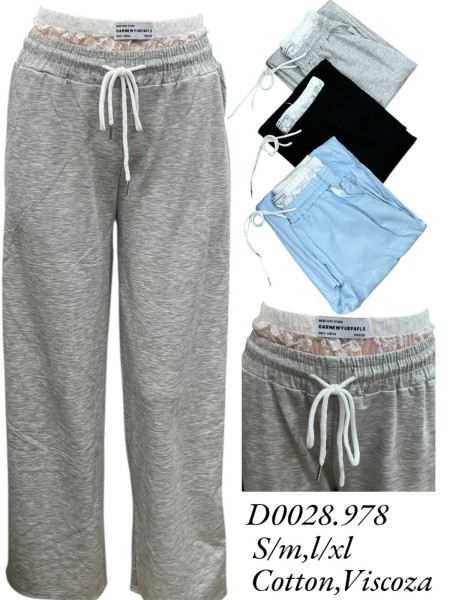 Spodnie damskie  , size s-xl, paczka 12szt,mix kolor