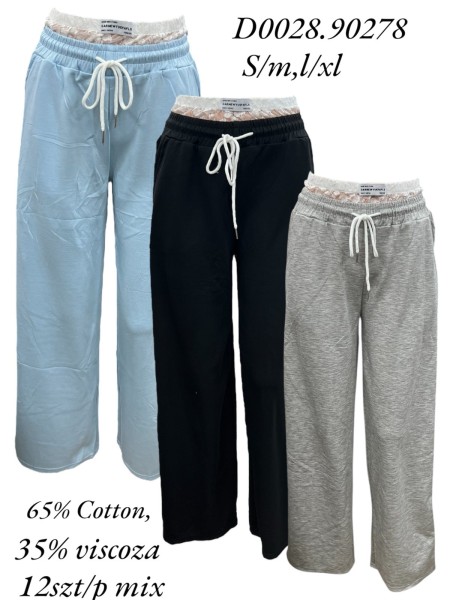 Spodnie damskie  , size s-xl, paczka 12szt,mix kolor