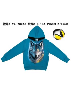 Bluza dzieciece rozm 8-16 lat, paczka 5szt, 1 kolor