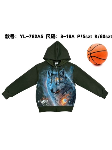 Bluza dzieciece rozm 8-16 lat, paczka 5szt, 1 kolor