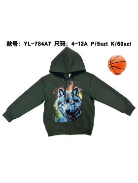 Bluza dzieciece rozm 4-12 lat, paczka 5szt, 1 kolor