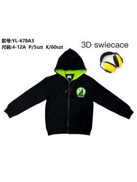 Bluza dzieciece rozm 4-12 lat, paczka 5szt, 1 kolor