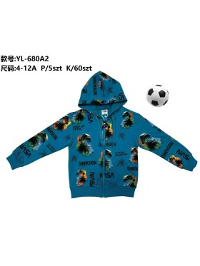 Bluza dzieciece rozm 4-12 lat, paczka 5szt, 1 kolor