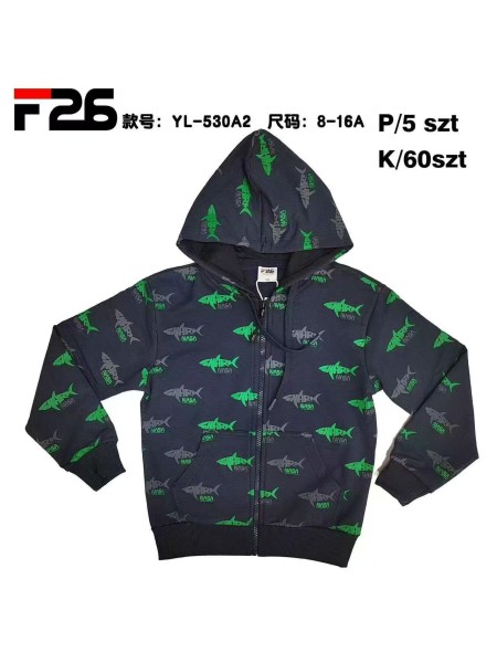 Bluza dzieciece rozm 8-16 lat, paczka 5szt, 1 kolor