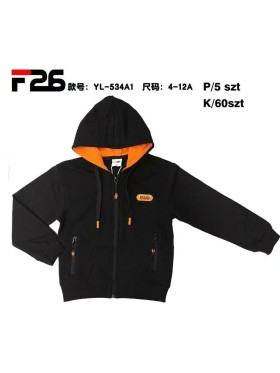 Bluza dzieciece rozm 4-12 lat, paczka 5szt, 1 kolor