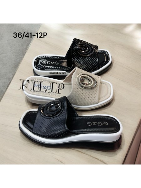 Buty Klapki Damskie (36-41,12par)