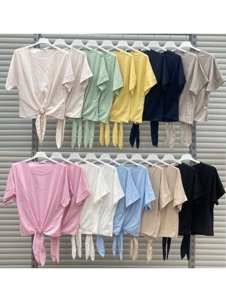 Bluzki damskie wloskie, size uni, paczka 6szt, mix kolor