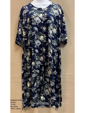 Koszule nocne damskie , size m-3xl, paczka 10szt, mix kolor