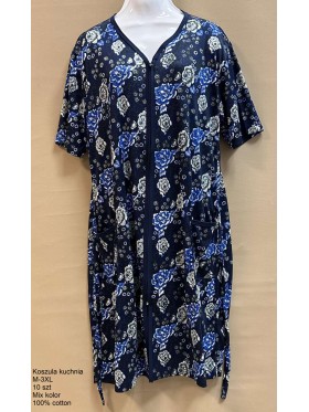 Koszule nocne damskie , size m-3xl, paczka 10szt, mix kolor