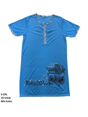 Koszule nocne damskie , size s-2xl, paczka 10szt, mix kolor