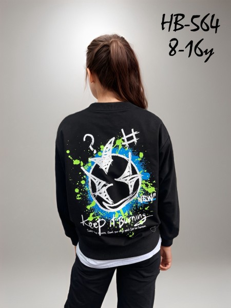 Bluza dzieciece rozm 8-16 lat, paczka 5szt, 1 kolor