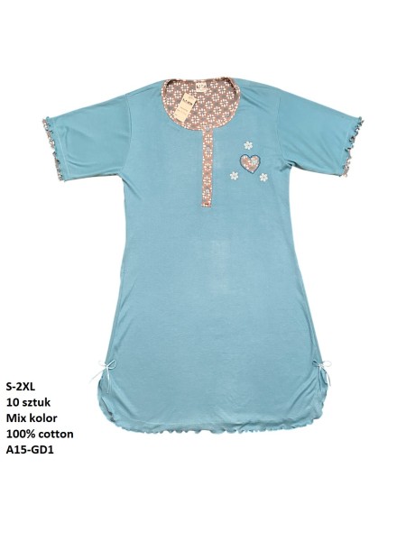 Koszule nocne damskie , size s-2xl, paczka 10szt, mix kolor
