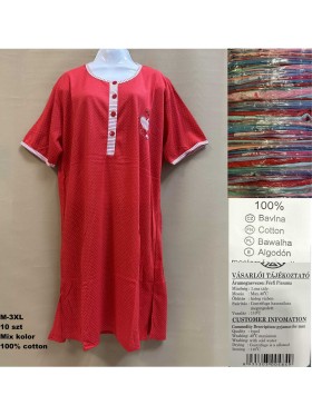 Koszule nocne damskie , size m-3xl, paczka 10szt, mix kolor