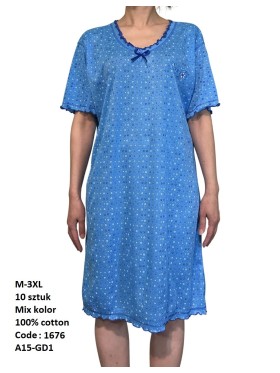 Koszule nocne damskie , size m-3xl, paczka 10szt, mix kolor