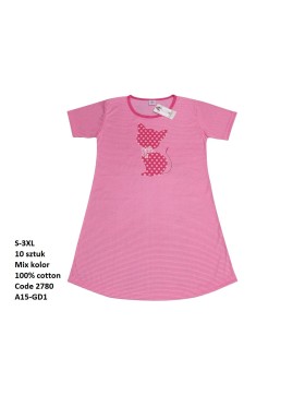 Koszule nocne damskie , size s-3xl, paczka 10szt, mix kolor