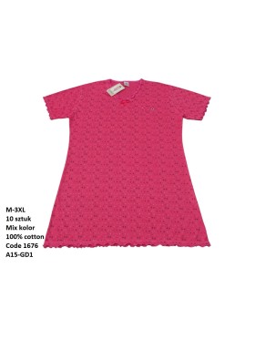 Koszule nocne damskie , size m-3xl, paczka 10szt, mix kolor