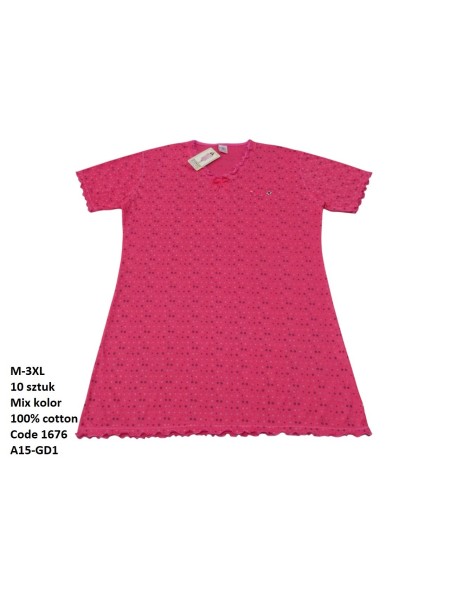Koszule nocne damskie , size m-3xl, paczka 10szt, mix kolor