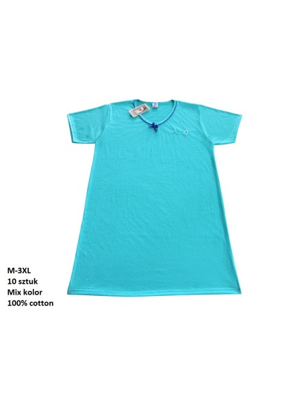 Koszule nocne damskie , size m-3xl, paczka 10szt, mix kolor