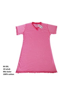 Koszule nocne damskie , size m-3xl, paczka 10szt, mix kolor