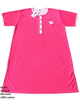 Koszule nocne damskie , size m-3xl, paczka 10szt, mix kolor