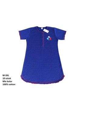 Koszule nocne damskie , size m-3xl, paczka 10szt, mix kolor
