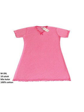 Koszule nocne damskie , size m-3xl, paczka 10szt, mix kolor