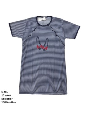 Koszule nocne damskie , size s-2xl, paczka 10szt, mix kolor