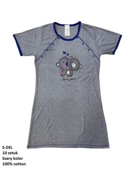 Koszule nocne damskie , size s-2xl, paczka 10szt, 1kolor