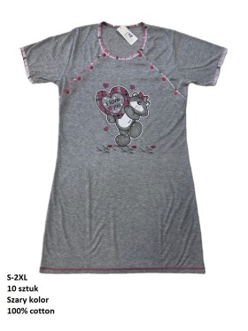 Koszule nocne damskie , size s-2xl, paczka 10szt, 1kolor