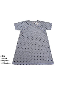 Koszule nocne damskie , size s-3xl, paczka 10szt, 1kolor
