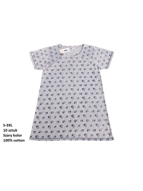Koszule nocne damskie , size s-3xl, paczka 10szt, 1kolor