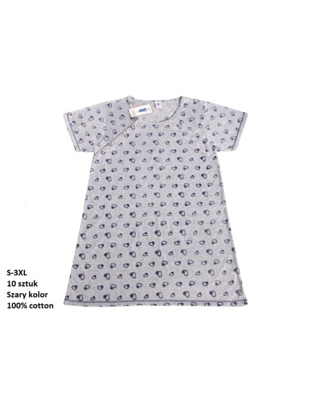 Koszule nocne damskie , size s-3xl, paczka 10szt, 1kolor