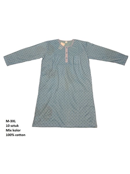 Koszule nocne damskie , size m-3xl, paczka 10szt, mix kolor