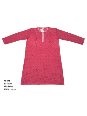 Koszule nocne damskie , size m-3xl, paczka 10szt, mix kolor
