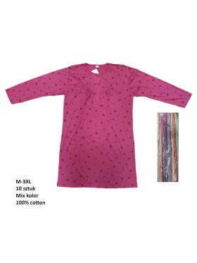 Koszule nocne damskie , size m-3xl, paczka 10szt, mix kolor