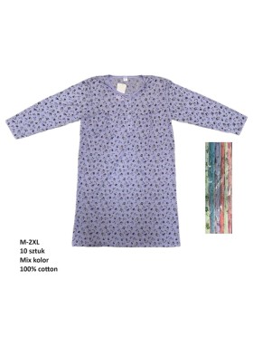 Koszule nocne damskie , size m-2xl, paczka 10szt, mix kolor