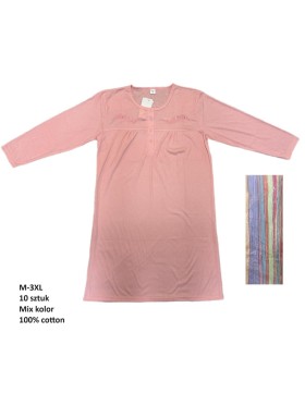 Koszule nocne damskie , size m-3xl, paczka 10szt, mix kolor