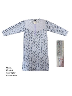 Koszule nocne damskie , size m-3xl, paczka 10szt, 1kolor