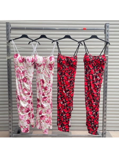 Sukienki damskie wloskie, size uni, paczka 6szt, mix kolor