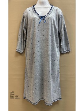 Koszule nocne damskie , size l-4xl, paczka 10szt, 1kolor