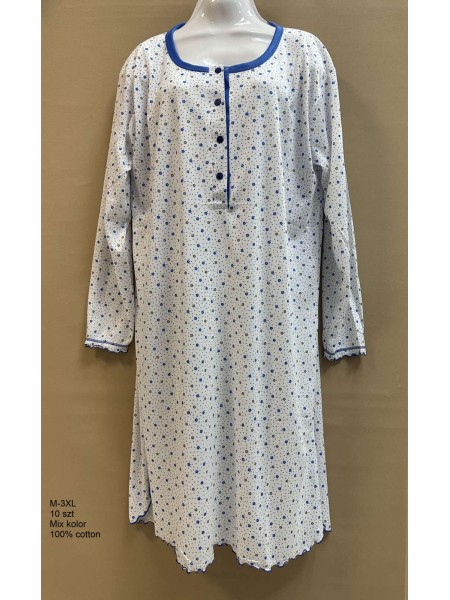 Koszule nocne damskie , size m-3xl, paczka 10szt, mix kolor