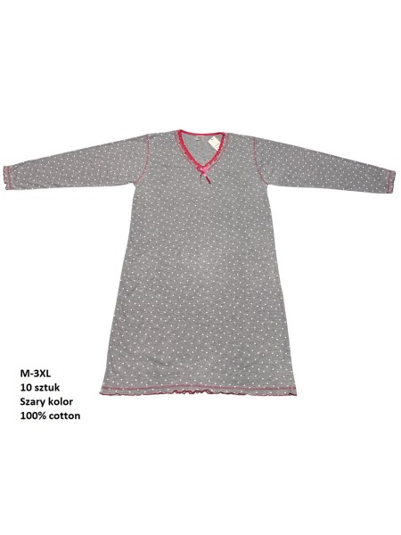 Koszule nocne damskie , size m-3xl, paczka 10szt, 1kolor