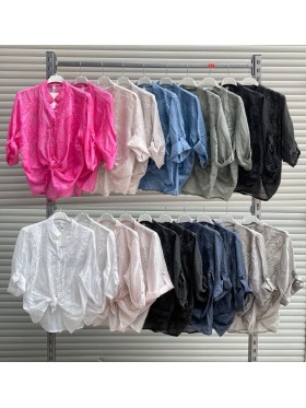 Bluzki damskie wloskie, size uni, paczka 6szt, mix kolor