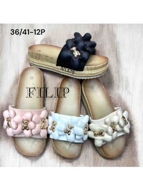 Buty Klapki Damskie (36-41,12par)