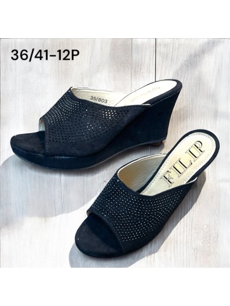 Buty Klapki Damskie (36-41,12par)