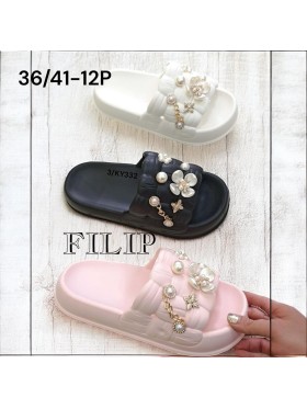 Buty Klapki Damskie (36-41,12par)