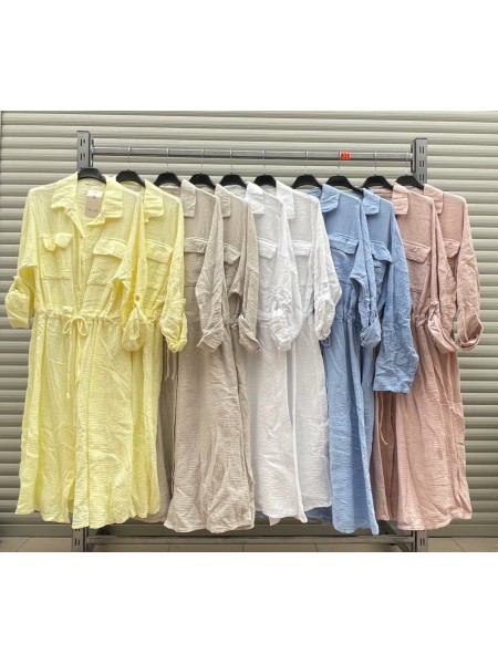 sukienki damskie wloskie, size uni, paczka 6szt, mix kolor