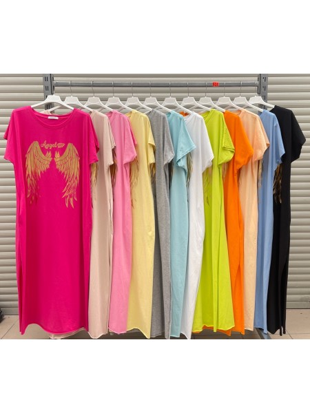 Sukienki damskie wloskie, size uni, paczka 6szt, mix kolor