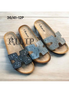 Buty Klapki Damskie (36-41,12par)