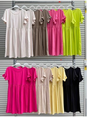 Sukienki damskie wloskie, size uni, paczka 6szt, mix kolor